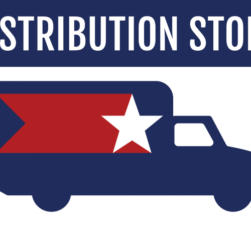 Distribution Store with Cartoon Truck