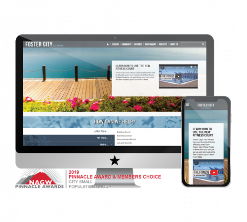 Foster City Screenshot in Computer with Phone