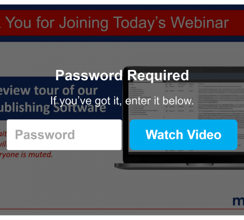 Password Required Click to Visit Video Page