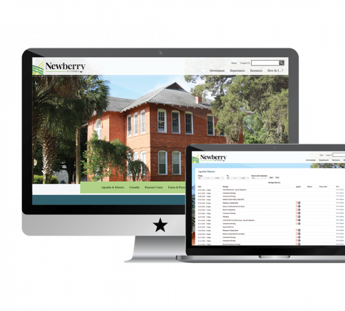Newberry Meetings Portal on Desktop