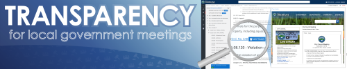 Transparency for local government meetings