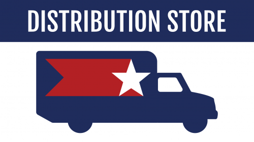 Distribution Store with Cartoon Truck