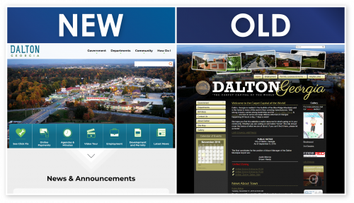 Dalton new website vs old
