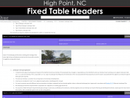 Fixed Table Header