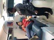 Steff is also donating blood with OneBlood!