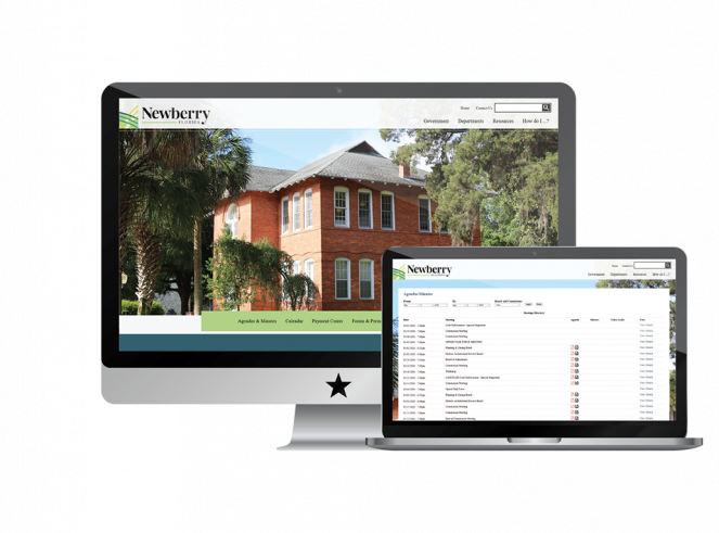 Newberry Meetings Portal on Desktop