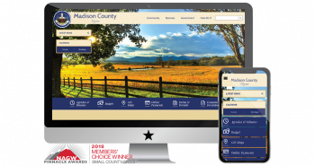 Madison County VA homepage Screenshots in devices 2018 Members' Choice Winner Small County Group
